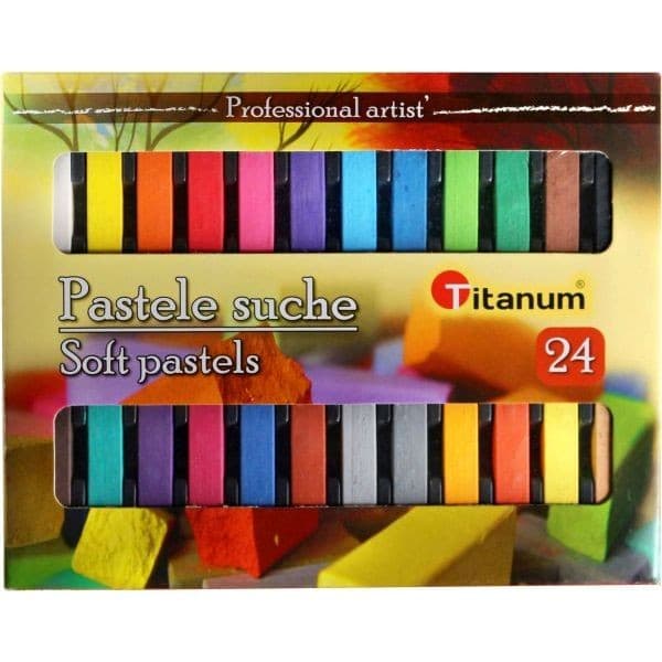 Tørre pasteller 24 Titanum farver