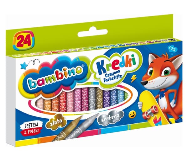 Bambino Kaolin Clay Crayons 24 farver
