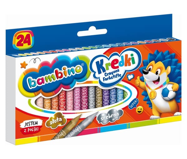 Bambino Kaolin Clay Crayons 24 farver