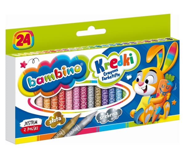Bambino Kaolin Clay Crayons 24 färger