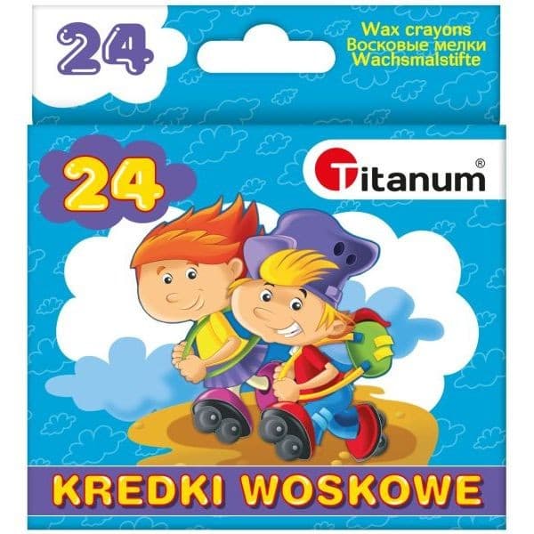 Vaxkritor 24 färger Titan