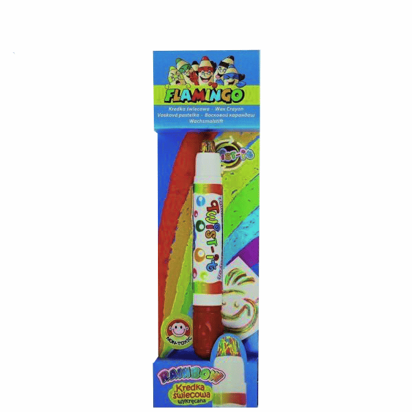 Rainbow Flamingo Wax Crayon
