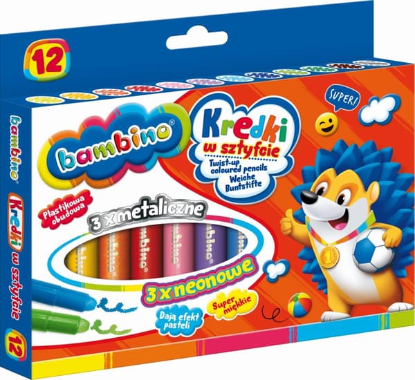 Bambino 12-väriset tikkuliidut