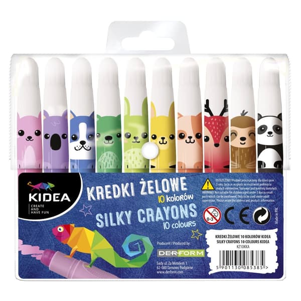 Kidea KZ10KKA Gel blyanter 10 farver