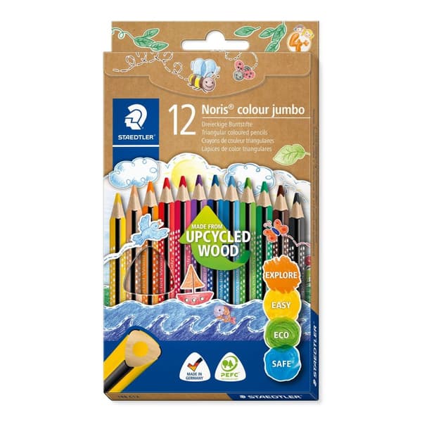 Trekantede blyanter 12k JUMBO Noris Staedtler