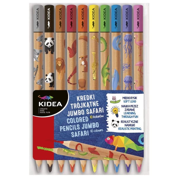 Kidea Jumbo safari kolmion värikynät 10 väriä