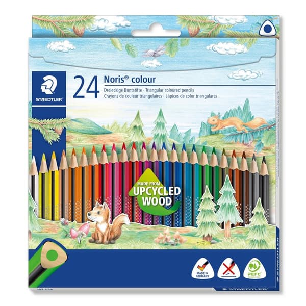 Trekantiga pennor 24k Noris Wopex Staedtler