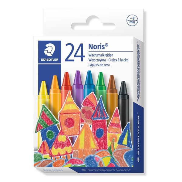 Noris Staedtler 24-färgade vaxkritor