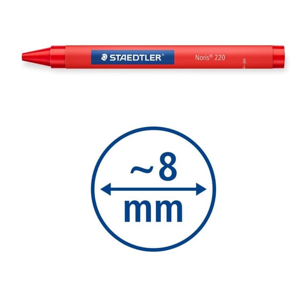 Voksblyanter 8 farver Noris Staedtler