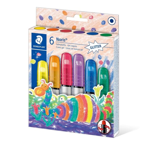 Twister gelkritor 6 färger glitter Staedtler