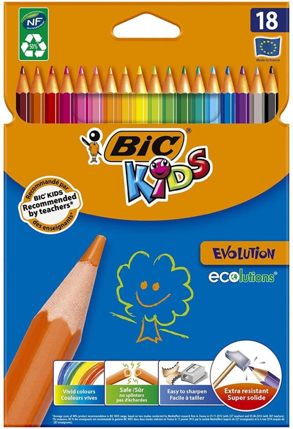 Bic Evolution 18-färgspennor