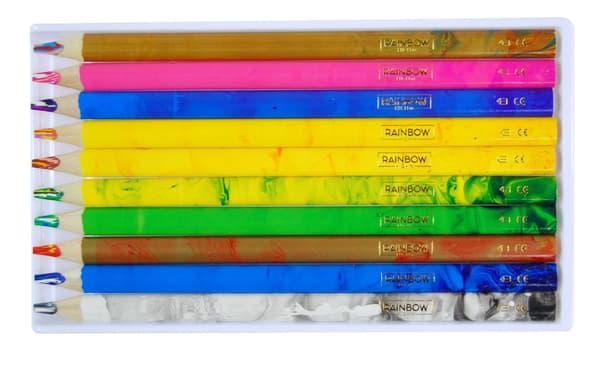 Rainbow High Astra 10-färgs jumbo regnbågskritor