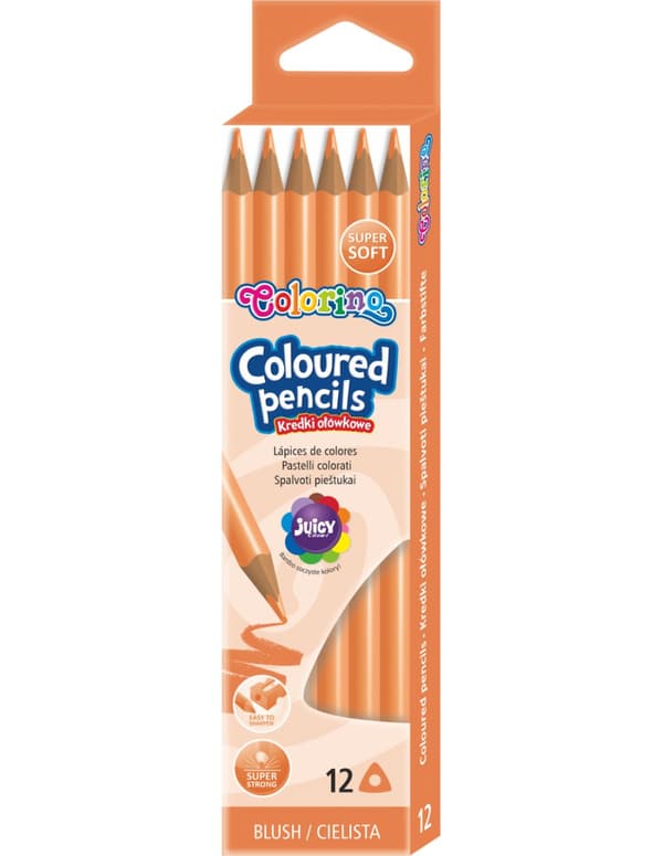 Triangulära penna kritor 12 st Colorino Cilista