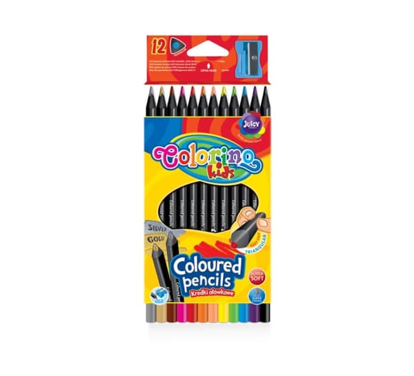 Colorino mustat puukynät 12 väriä