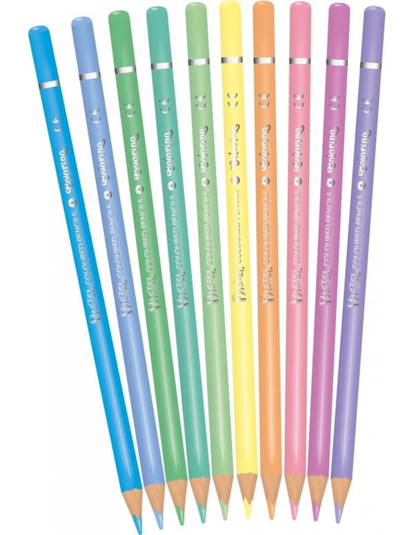 Lyijykynät 10 väriä Pastel Colorino