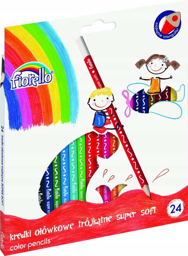 Fiorello Super Soft 24-farve trekantede blyanter 170-2188