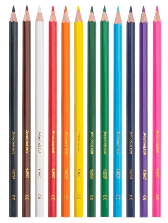 BIC Kids Aquacouleur akvarellikynät 12 väriä