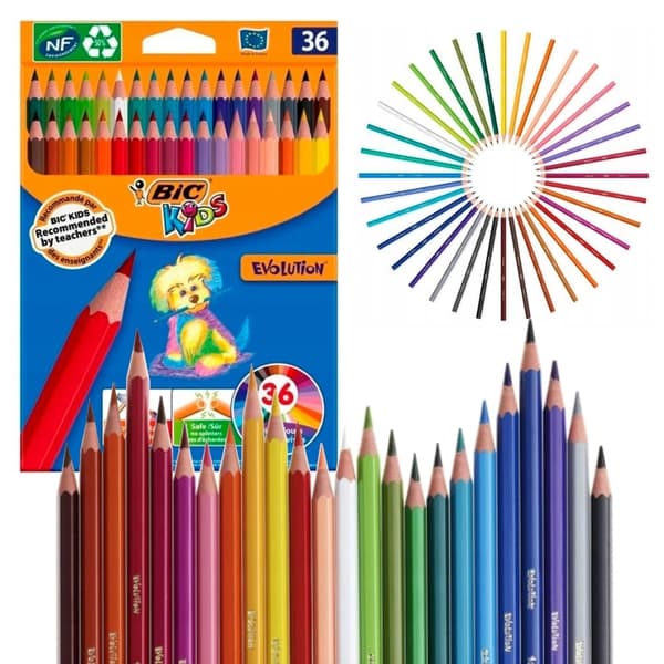 BIC Kids Eco Evolution 36 färger pennor