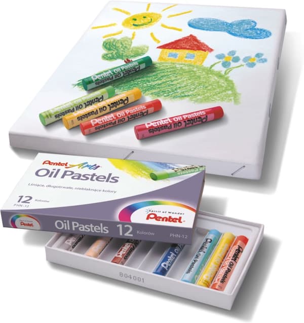 Pentel PHN Oljepastell 12 färger