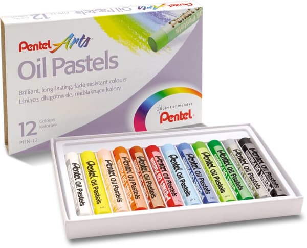 Pentel PHN Oljepastell 12 färger
