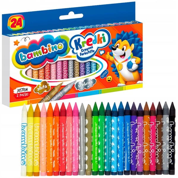 Bambino vaxkritor 24 färger