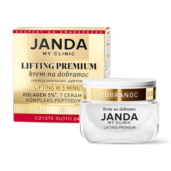 JANDA LIFTING PREMIUM ryppyjä ehkäisevä yövoide kasvoille 50 ml