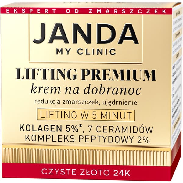 JANDA LIFTING PREMIUM ryppyjä ehkäisevä yövoide kasvoille 50 ml