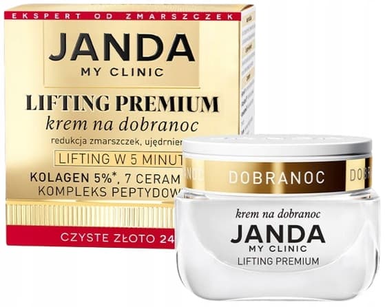 JANDA LIFTING PREMIUM ryppyjä ehkäisevä yövoide kasvoille 50 ml