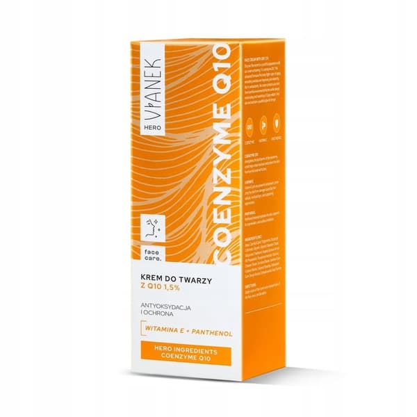 VIANEK Hero Koentsyymi Q10 Kasvovoide Q10:llä 1,5% 50 ml