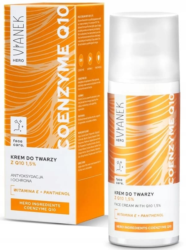 VIANEK Hero Koentsyymi Q10 Kasvovoide Q10:llä 1,5% 50 ml
