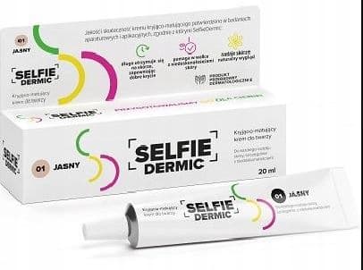 SelfieDermic peittävä mattapintainen kasvovoide sävy 02 tumma 20 ml