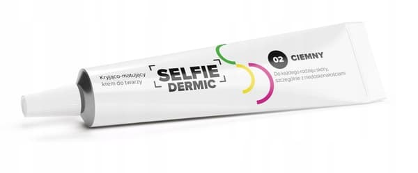 SelfieDermic peittävä mattapintainen kasvovoide sävy 02 tumma 20 ml