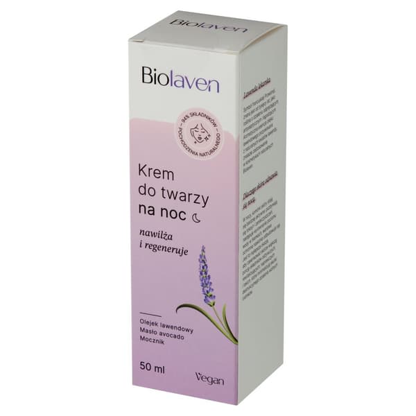 SYLVECO BIOLAVEN Hypoallergeeninen uudistava yövoide 50 ml