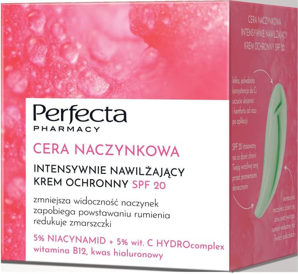 PERFECTA Herkän ihon suojaava kosteusvoide kasvoille SPF20 50 ml