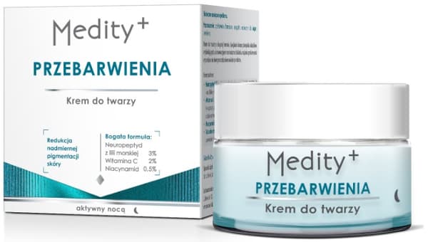 MEDITY+ Värjäytymistä ehkäisevä yövoide kasvoille 50 ml