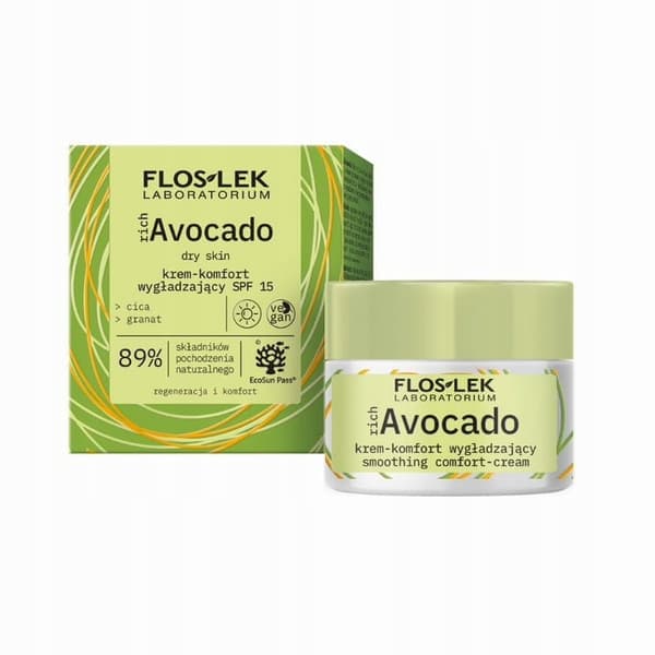 FLOSLEK AVOKADO silottava kasvovoide SPF15
