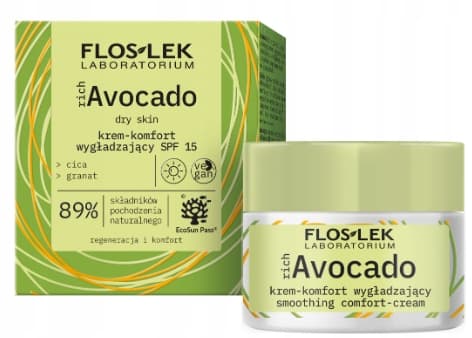 FLOSLEK AVOKADO silottava kasvovoide SPF15