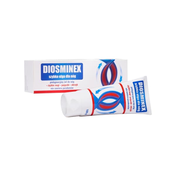 Diosminex-geeli, nopea helpotus jaloille, 100 ml