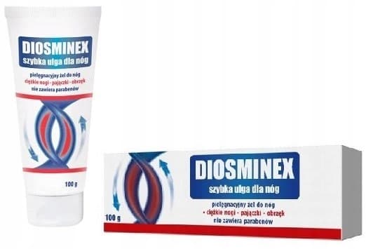 Diosminex-geeli, nopea helpotus jaloille, 100 ml