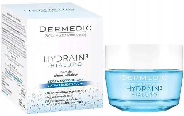 Dermedic Hydrain Hialuro 3 voidegeeli 50 ml