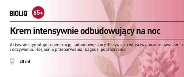 Bioliq 65+ Intensiivinen uudelleenrakentava yövoide 50