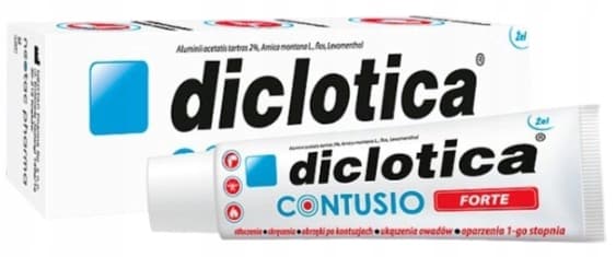 DICLOTICA CONTUSIO FORTE geeli turvotukseen, mustelmiin ja puremiin 75 g