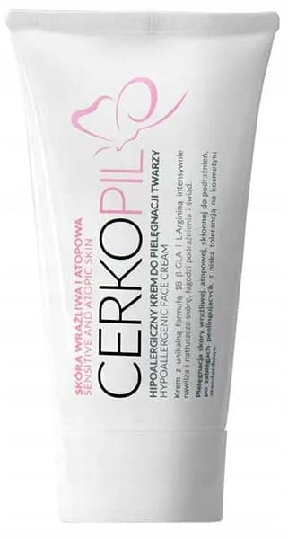 CERKOPIL Ansiktskräm för känslig och atopisk hud, hypoallergen, 50 ml