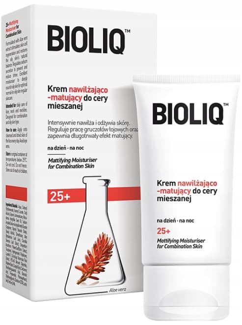 BIOLIQ Kosteuttava ja mattapintainen voide sekaiholle kasvoille 50 ml