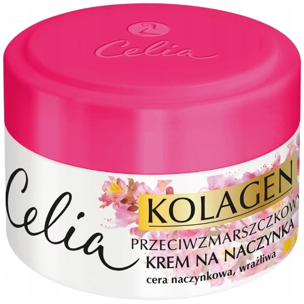 ANTI-RYNKOR ANSIKTSKRÄM FÖR KAPILLÄRER Celia kollagen 50 ml