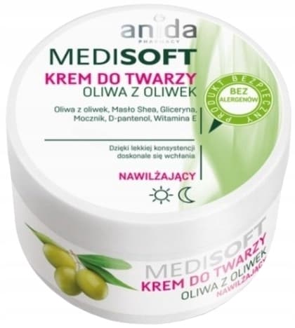 ANIDA Medisoft kosteuttava kasvovoide OLIIVI 100 ml