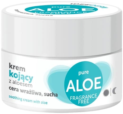 IDEEPHARM Rauhoittava aloe vera -kasvovoide herkälle ja kuivalle iholle 50 ml