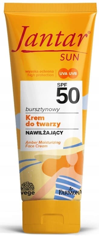 FARMONA JANTAR SUN Kosteuttava kasvovoide auringonottoon SPF 50 50 ml