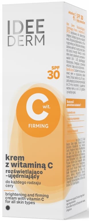 IDEEPHARM Kasvovoide SPF30 Kirkastava C-vitamiinilla 50 ml