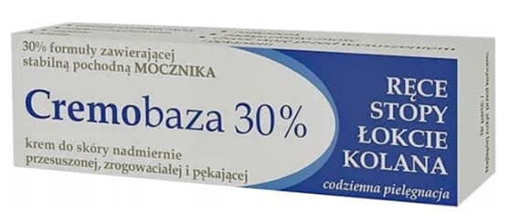 Cremobaza 30 % puolirasvainen voide urealla KÄDET JALAT KYYNÄRPÄÄT POLVET 30 g